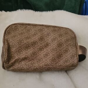 Men's Metallic Brown Travel Dopp Kit Toiletry Bag